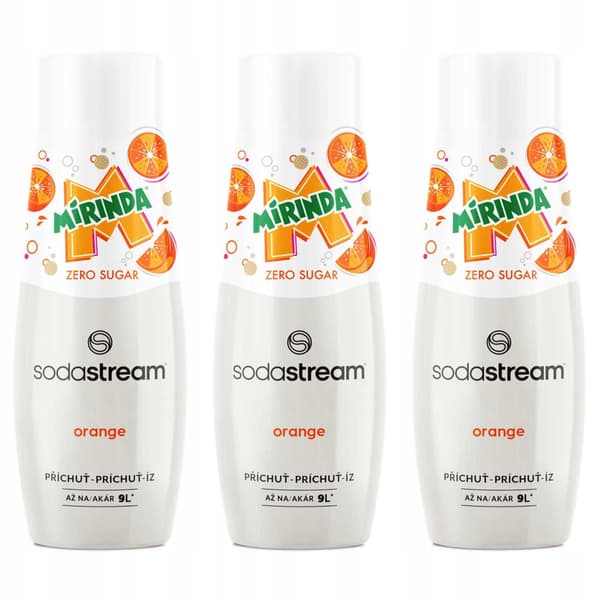 Sirapkoncentrat juice SodaStream Mirinda Zero sockerfri 3 st.