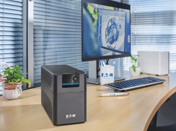 Eaton 5E 900 USB DIN G2 UPS, 900 VA, Sort