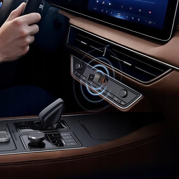 MCDODO Bluetooth-lähetinsovitin USB-vastaanottimelle Android Auto CarPlay -sovelluksella