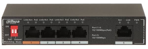 SF1005P 4-PORT POE SWITCH, 4 PoE DAHUA