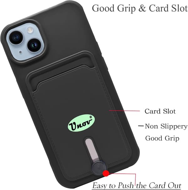 SILIKONEETUIS TIL APPLE IPHONE 13/IPHONE 14 6,1" SORT + TEGNEBOG