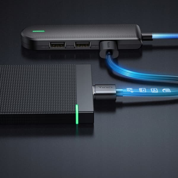 MCDODO USB-C HUB -SOVITIN JAKAJA 3X USB SD/TF