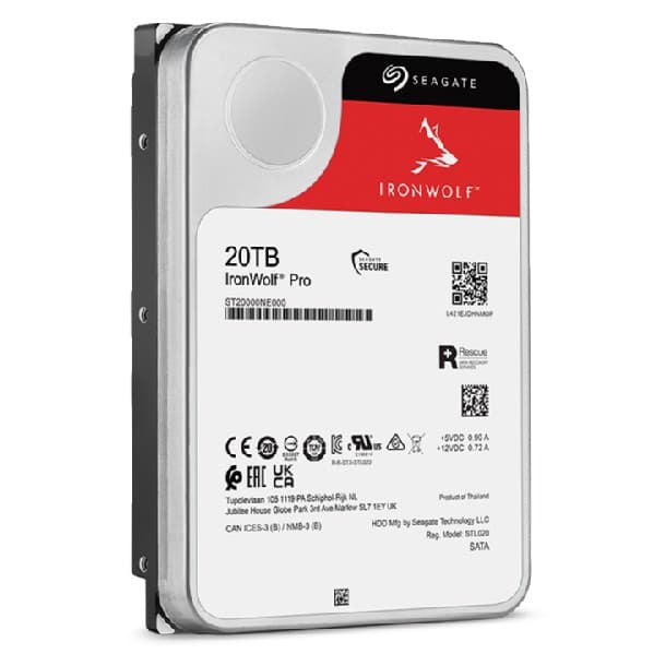 Seagate HDD IW PRO 20TB, 7200 o/min, NAS-harddisk