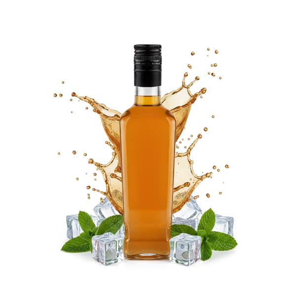 5x Jack Walker glasflaskor 500ml flaska för vin, likör, hembränt