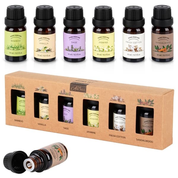 Sæt æteriske olier 10 ml 6 stk.