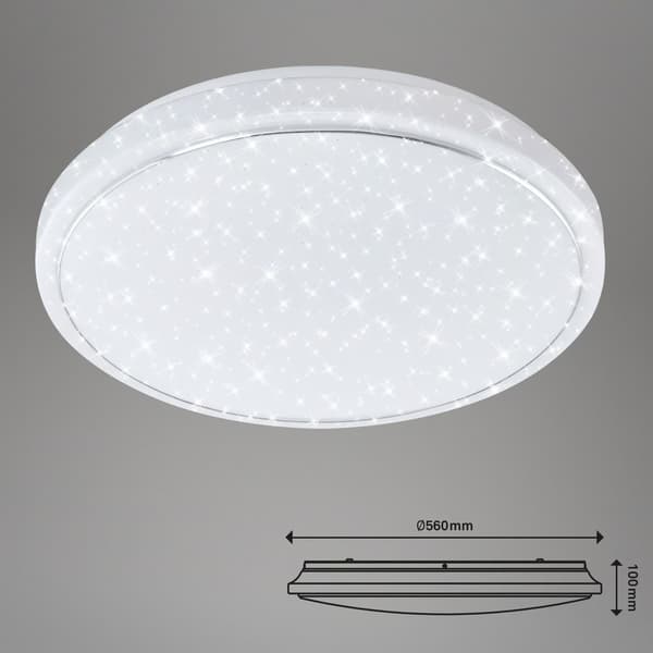 Fjernbetjent LED loftlampe CCT 48W VARIABLE FARVER stue soveværelse
