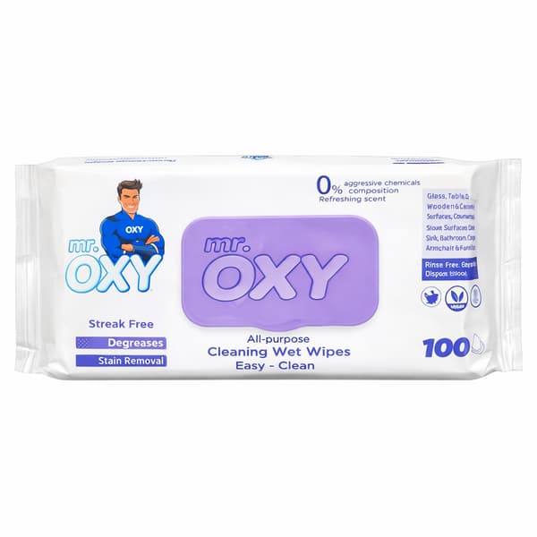 Rengøringsservietter Mr.OXY lavendelduft