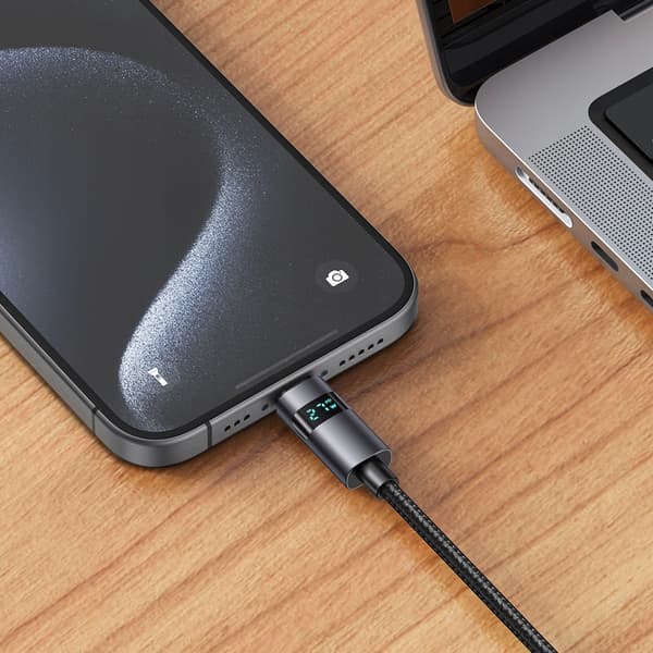 MCDODO KABEL MED DISPLAY USB-C HURTIGOPLADNING USB TYPE C 5A 100W 1M