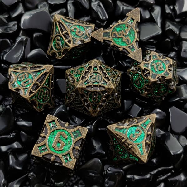 Forest Portal RPG -noppasarja, 7 metallinoppaa