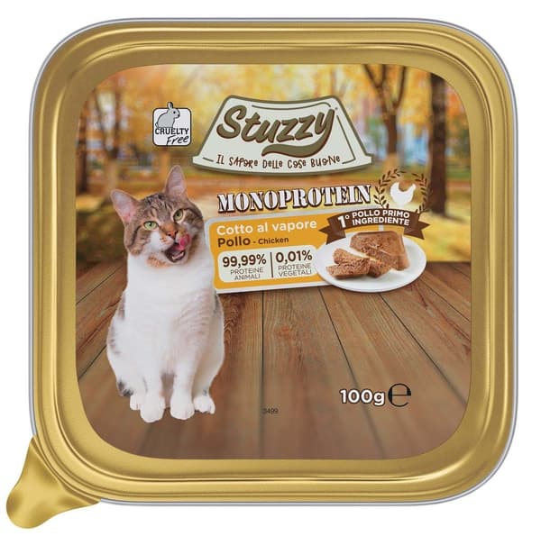 Stuzzy | Monoprotein kattmat | 100g bricka - Kyckling 100g