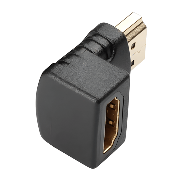 Vinkeladapter 90 grader HDMI hona - HDMI hane