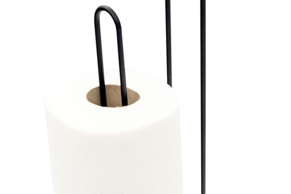 Sort toiletpapirstativ 54 cm