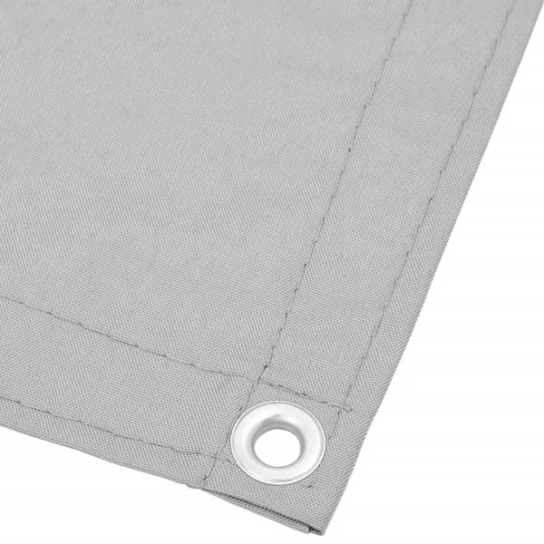 vidaXL balkonskærm lysegrå 75x600 cm 100% Oxford polyester
