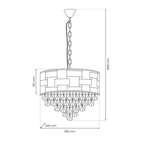 LUXURIA-KRUNU 9 E14 GOLD MILAGRO ML8895