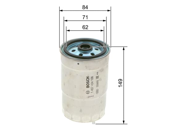 BRÄNSLEFILTER 1457434106 BOSCH