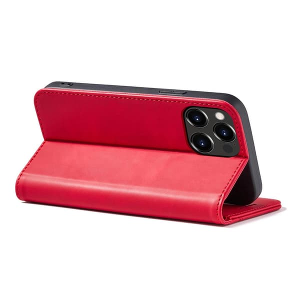 Magnet Fancy Fodral iPhone 14 Pro Flip Plånboksfodral Röd