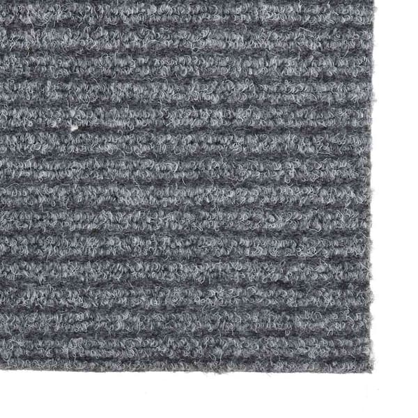 vidaXL smudsabsorberende tæppe 100x250 cm grå
