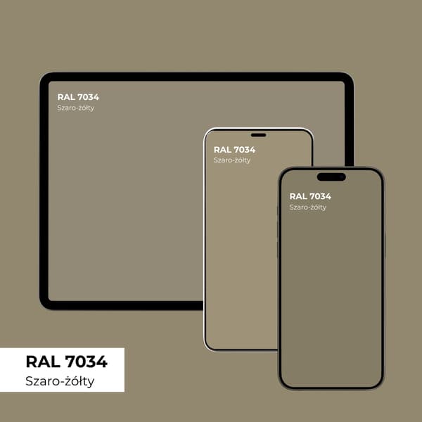 Färg för köksfrontar grågul RAL7034 satin 1L
