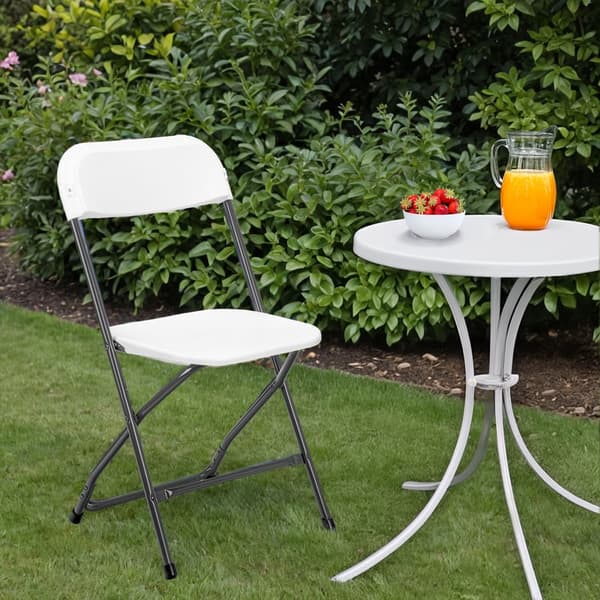 SIMPLO BLACK hopfällbar cateringstol, vit
