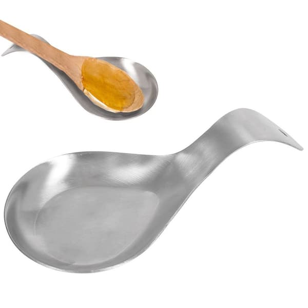 Teräksinen kauha- ja lusikkateline