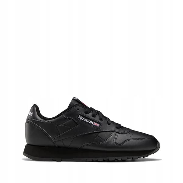 Reebok sorte ungdomslædersko logo 36.5 3J6G3* BAGGRUNDE
