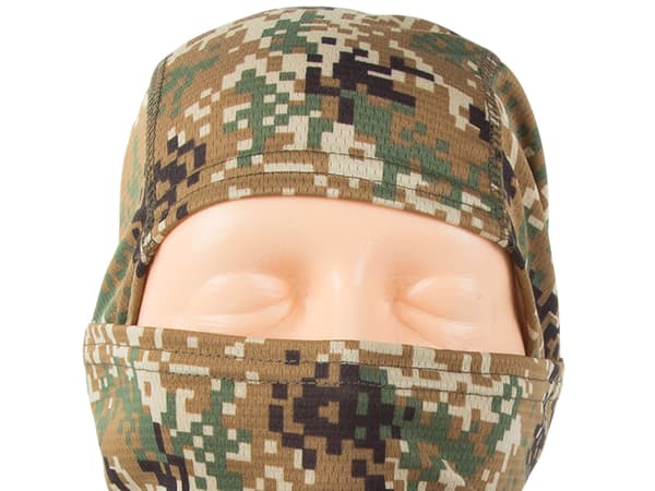 Brun kamouflagebalaclava (500)