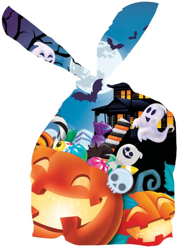 Halloweenpåse godispåse pumpa
