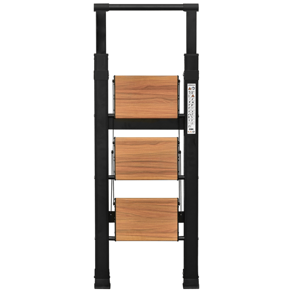 3-stegsstege för hemmet | Hopfällbar - aluminium - ILILO FIT BW Pro Plus