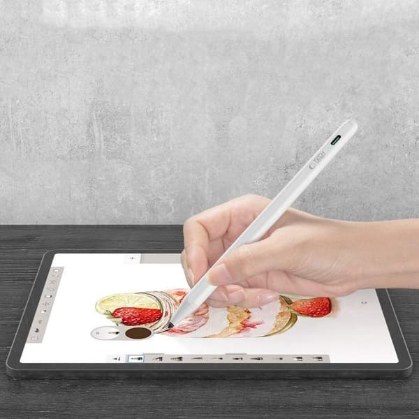 TECH-PROTECT DIGITAL MAGNETISK STYLUS PEN TIL IPAD HVID