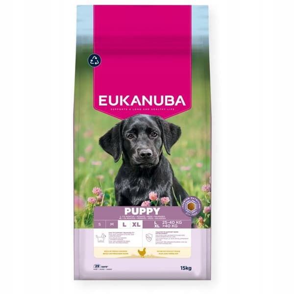 Eukanuba Puppy Large 15 kg Kyckling Torrfoder för hundar