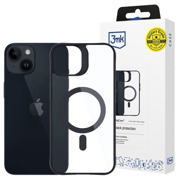 Apple iPhone 13/14 - 3mm satiinisuojattu MagCase