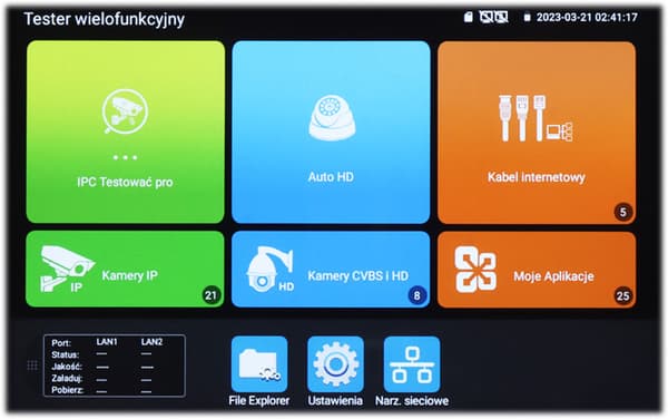 MULTIFUNKTIONS CCTV-TESTARE CS-H9-70E