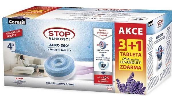 Tabletter til CERESIT Moisture Stop AERO 360° 3+1 fugtabsorber