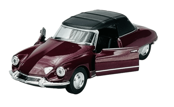 Welly VANHA timer Citroen DS 19 avoauto tummanpunainen katolla 1:34 42398