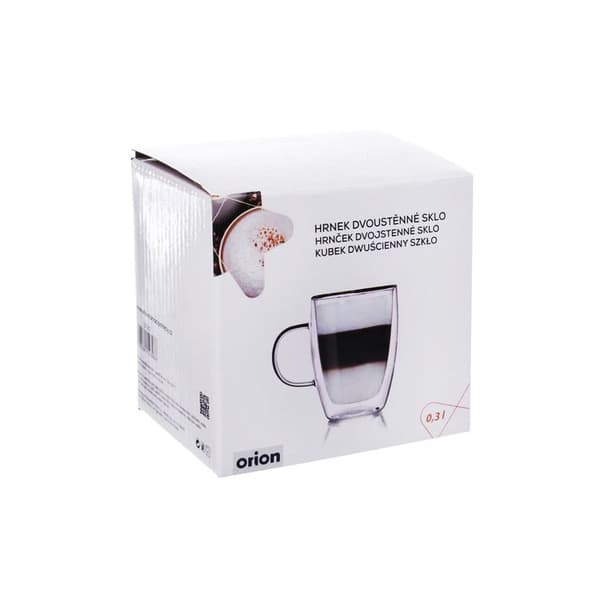 300 ml dubbelväggigt termoglas för latte