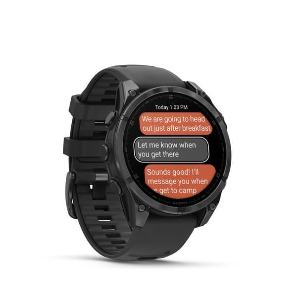 Garmin Fenix 8 AMOLED 47mm Sort Sportsur