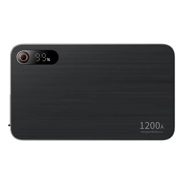 Baseus Pro+ Bilstarter, 12000mAh, 1200A, USB Powerbank (Sort)