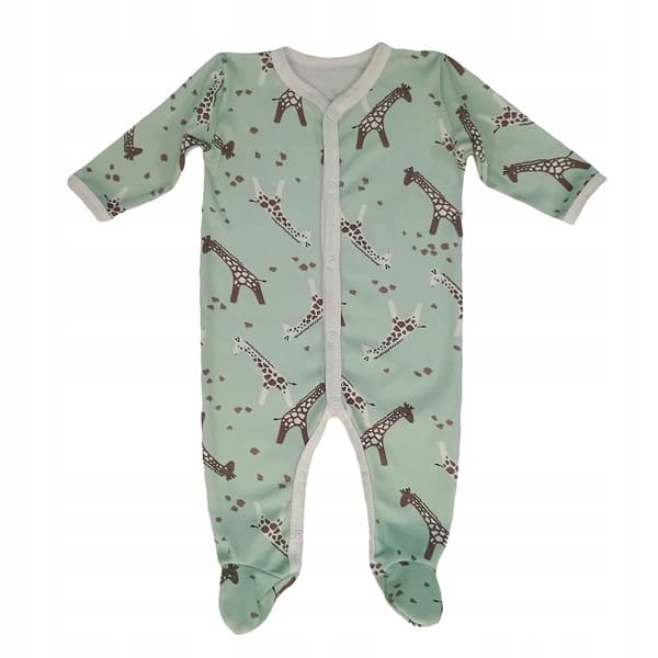 Kläder sparkdräkt med heldragon 104 barnpyjamas med giraff-tryck