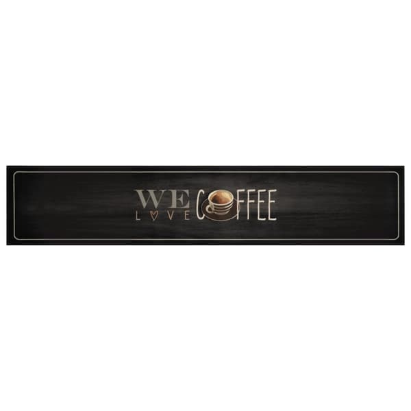 vidaXL Köksmatta kaffe, 60x300 cm, sammet