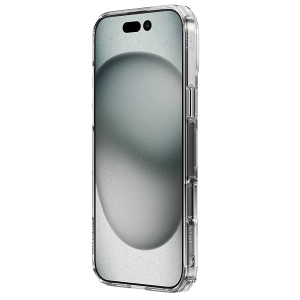 Nillkin Nature Pro cover til iPhone 16 - klar og hvid
