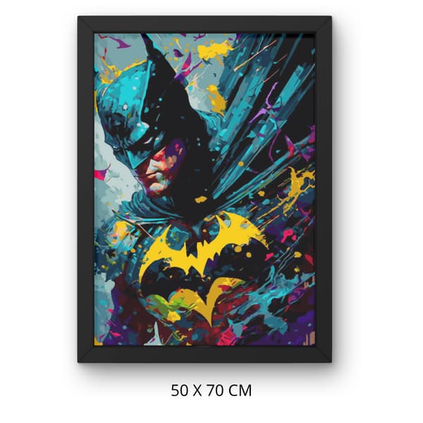 Måla efter nummer-tavla med ram Batman DC 50x70 cm