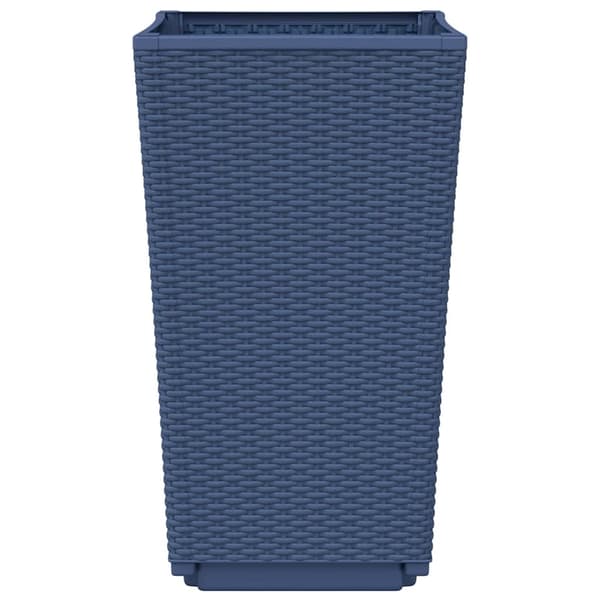 vidaXL Trädgårdskrukor, 2 st, Grå, 32,5x32,5x57, PP