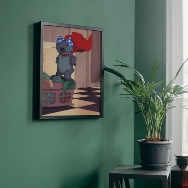 MALING EFTER TAL Billeder til maling Stitch Superhelt Disney 40x50 cm