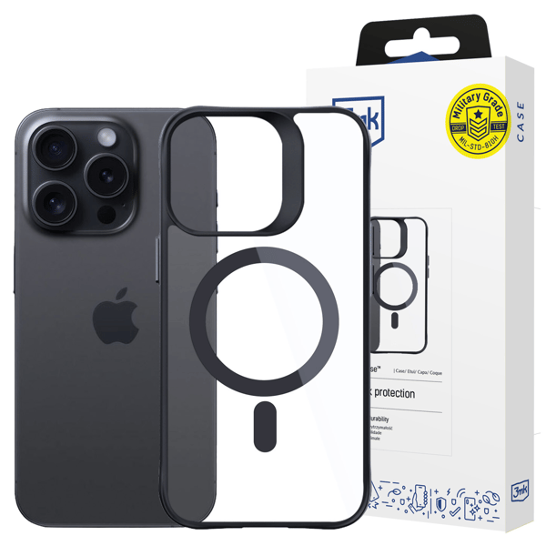 Apple iPhone 15 Pro Max - 3mk Satin Armor MagCase