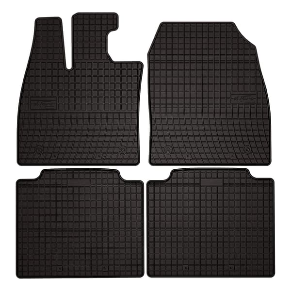 Kumiset auton matot: Lexus RZ crossover (2022-) - musta, asennettuna