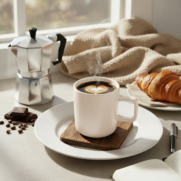 Keramisk mugg beige SKANDI 380 ml