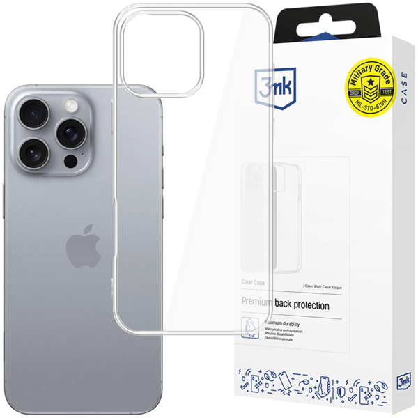 Apple iPhone 16 Pro Max - 3mk kirkas suojakuori
