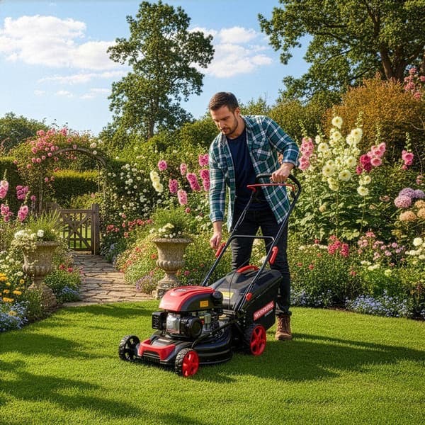Werkberg Garden bensindriven gräsklippare 41 cm 149cc