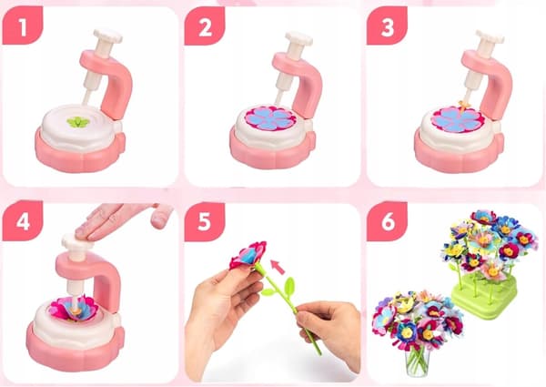 3D-kukkakone XXL-luomisetti 160 kpl DIY-kimppuja