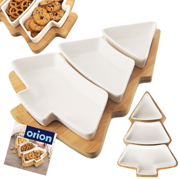 Porslins snackskålar vita WHITELINE 28 cm 4 st